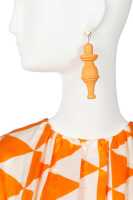 Peggy Moffitt's Rudi Gernreich Tzaims Luksus print satin cocktail dress, 1966 - 5
