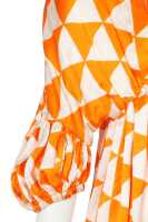 Peggy Moffitt's Rudi Gernreich Tzaims Luksus print satin cocktail dress, 1966 - 6
