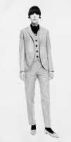 Peggy Moffitt's Rudi Gernreich checked and striped brushed wool 'Ringo' suit 1966