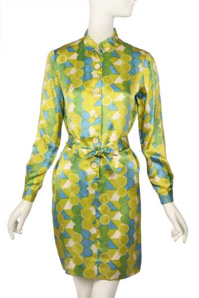Peggy Moffitt's Rudi Gernreich Tzaims Luksus printed satin mini dress, 1966