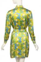 Peggy Moffitt's Rudi Gernreich Tzaims Luksus printed satin mini dress, 1966 - 2