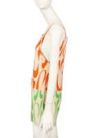 Peggy Moffitt's Rudi Gernreich ivory, orange and green printed romper, probably Resort 1967 - 2