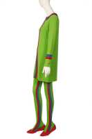 Peggy Moffitt's Rudi Gernreich acid green jersey mini dress and stockings, Fall 1967 - 4