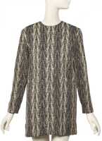 Peggy Moffitt's Rudi Gernreich striped tweed Pierrot coat and dress, Fall 1967 - 5