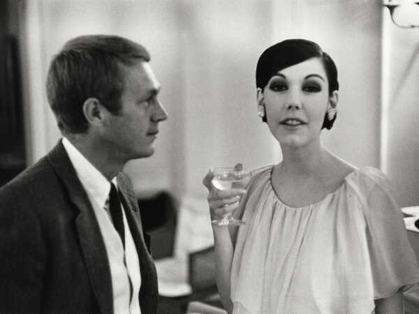 Peggy Moffitt's Rudi Gernreich ivory chiffon cocktail dress, Resort 1962