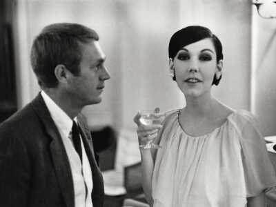 Peggy Moffitt's Rudi Gernreich ivory chiffon cocktail dress, Resort 1962