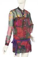 Peggy Moffitt's Rudi Gernreich printed silk chiffon shirt-dress, Fall 1967 - 2