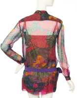 Peggy Moffitt's Rudi Gernreich printed silk chiffon shirt-dress, Fall 1967 - 3