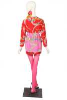 Peggy Moffitt's Rudi Gernreich printed silk mini dress, 'Chinese Opera' collection, Fall 1967 - 6
