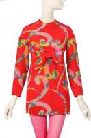 Peggy Moffitt's Rudi Gernreich printed silk mini dress, 'Chinese Opera' collection, Fall 1967 - 7