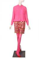 Peggy Moffitt's Rudi Gernreich embroidered shorts ensemble, Fall 1967