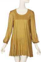 Peggy Moffitt's Rudi Gernreich gold lurex dress and cocktail coat, Fall 1967 - 2