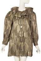 Peggy Moffitt's Rudi Gernreich gold lurex dress and cocktail coat, Fall 1967 - 3