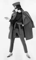 Peggy Moffitt's Rudi Gernreich 'Actors Studio' tobacco vicuna suit, Fall 1963