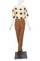 Peggy Moffitt's Rudi Gernreich 'Actors Studio' tobacco vicuna suit, Fall 1963 - 7