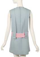 Peggy Moffitt's Rudi Gernreich baby blue wool mini dress, Fall 1967 - 2