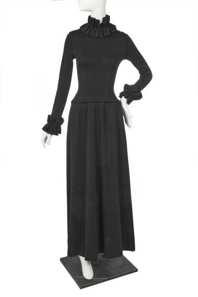 Peggy Moffitt's Rudi Gernreich black wool maxi dress, 1968