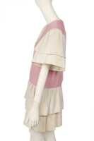 Peggy Moffitt's Rudi Gernreich pink and off-white linen mini dress, 1968 - 4