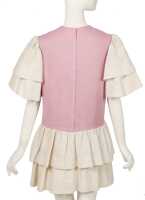 Peggy Moffitt's Rudi Gernreich pink and off-white linen mini dress, 1968 - 5