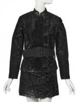 Peggy Moffitt's Rudi Gernreich black lurex plush suit, circa 1968