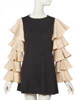 Peggy Moffitt's Rudi Gernreich wool mini dress with flamenco sleeves, circa 1968