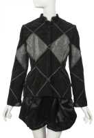 Peggy Moffitt's Rudi Gernreich black satin romper ensemble, Resort 1968 - 5