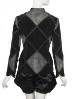 Peggy Moffitt's Rudi Gernreich black satin romper ensemble, Resort 1968 - 6