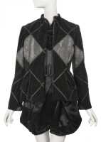 Peggy Moffitt's Rudi Gernreich black satin romper ensemble, Resort 1968 - 7