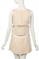 Peggy Moffitt's Rudi Gernreich cream wool jersey and vinyl mini dress and bikini, Resort 1968 - 4