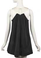 Peggy Moffitt's Rudi Gernreich black wool and vinyl mini dress, and bikini top, Resort 1968 - 7