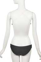Peggy Moffitt's Rudi Gernreich black wool and vinyl mini dress, and bikini top, Resort 1968 - 9