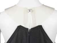 Peggy Moffitt's Rudi Gernreich black wool and vinyl mini dress, and bikini top, Resort 1968 - 10