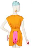 Peggy Moffitt's Rudi Gernreich saffron shantung silk 'Siamese' romper/dress, Resort 1968 - 4