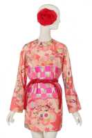 Peggy Moffitt's Rudi Gernreich printed silk 'kimono' dress, Resort 1968 - 2