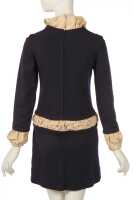 Peggy Moffit's Rudi Gernreich navy knitted 'Renaissance' dress ensemble, Fall 1968 - 3